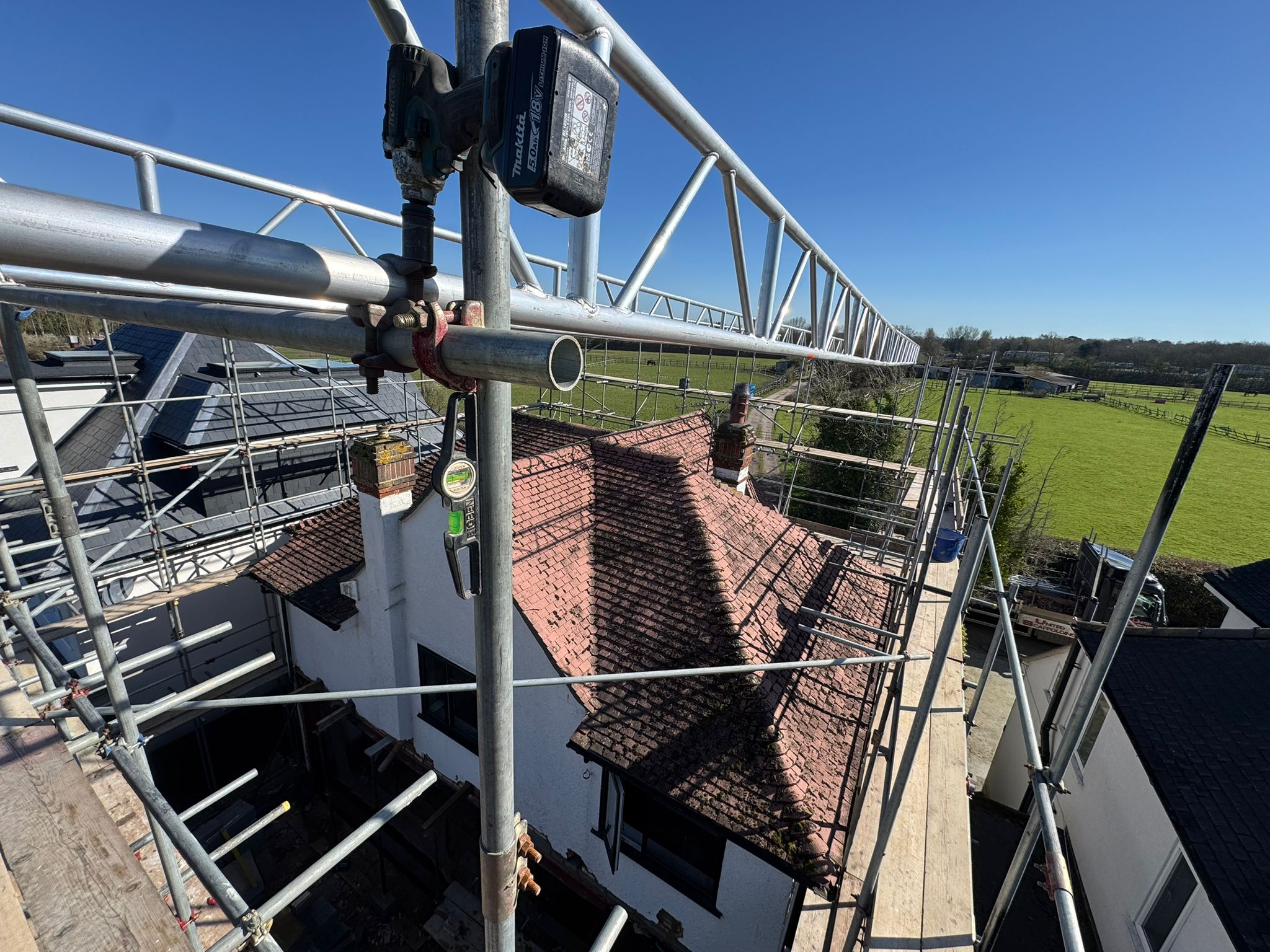 Roof up for bricknell building Essex